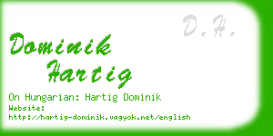 dominik hartig business card